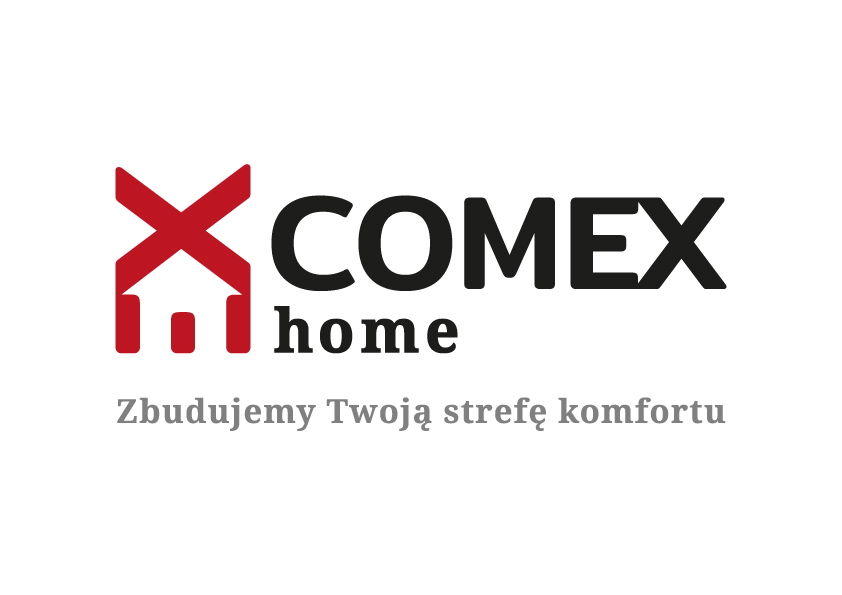 Logotyp Comex Home - firmy zajmującej się wykończeniem mieszkań pod klucz, oferujacej pakiety wykończeniowe